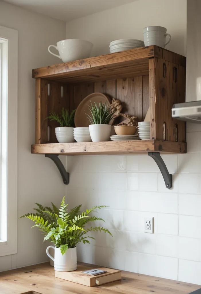 Add a Wood Crate Shelf