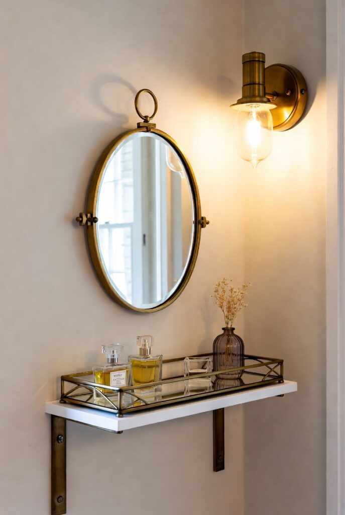 The Floating Wall-Mounted Shelf Vanity