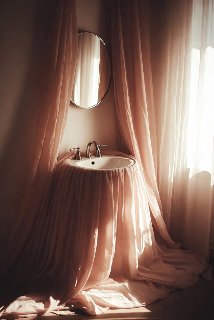 The Sink-Skirt Mini Vanity