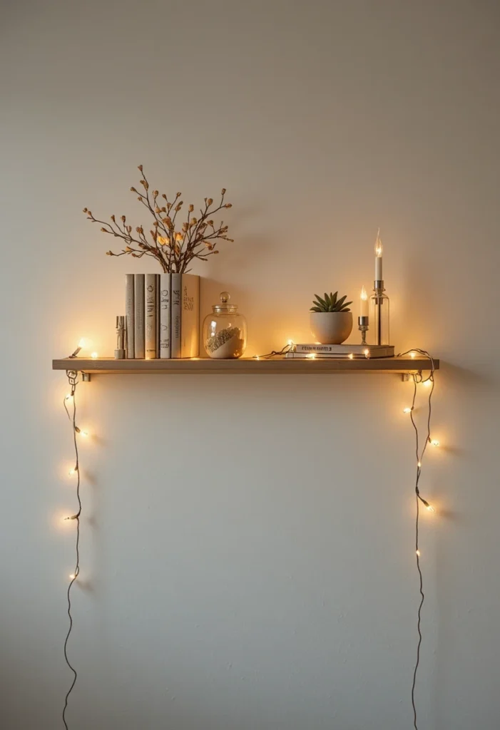 Use Command Hooks and String Lights for a Soft Glow