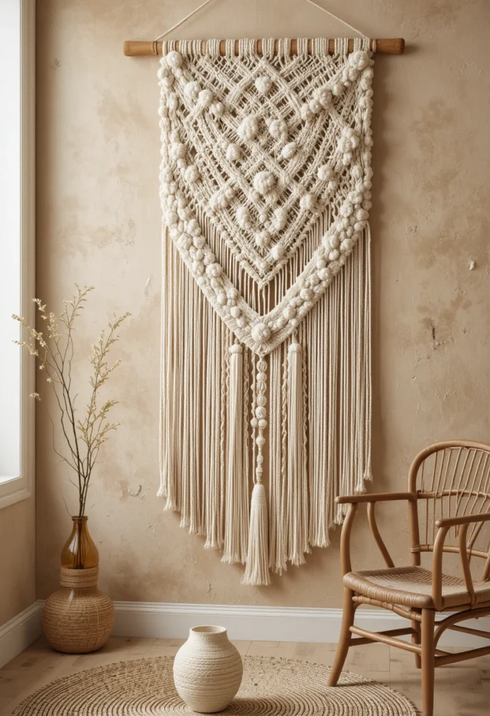 Woven Wall Hangings and Macramé