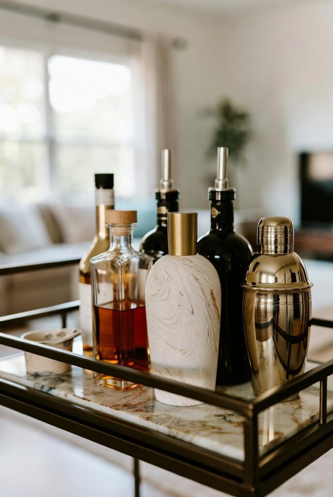 Add a Wipeable Tray to Protect (and Define) the Top Shelf