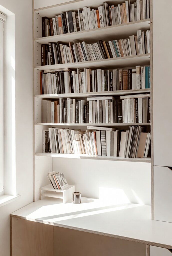 Desk-and-Bookshelf Combo
