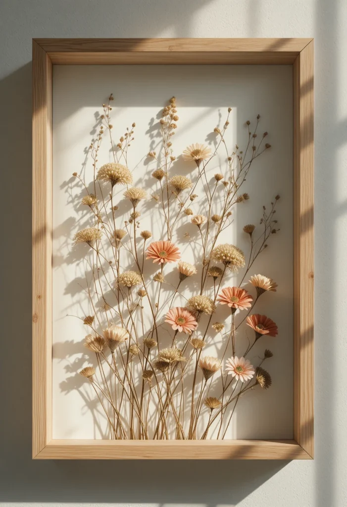 Dried Flower Shadow Box