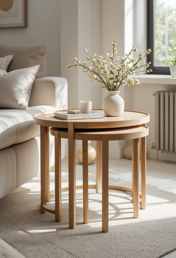 Try Nesting or Stacking Coffee Tables