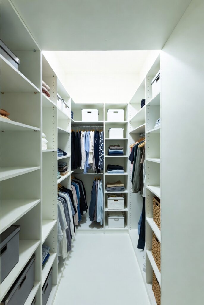 Paint the Closet Interior a Light, Reflective Color