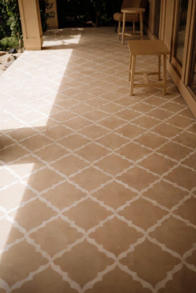 Stencil or Refresh the Floor