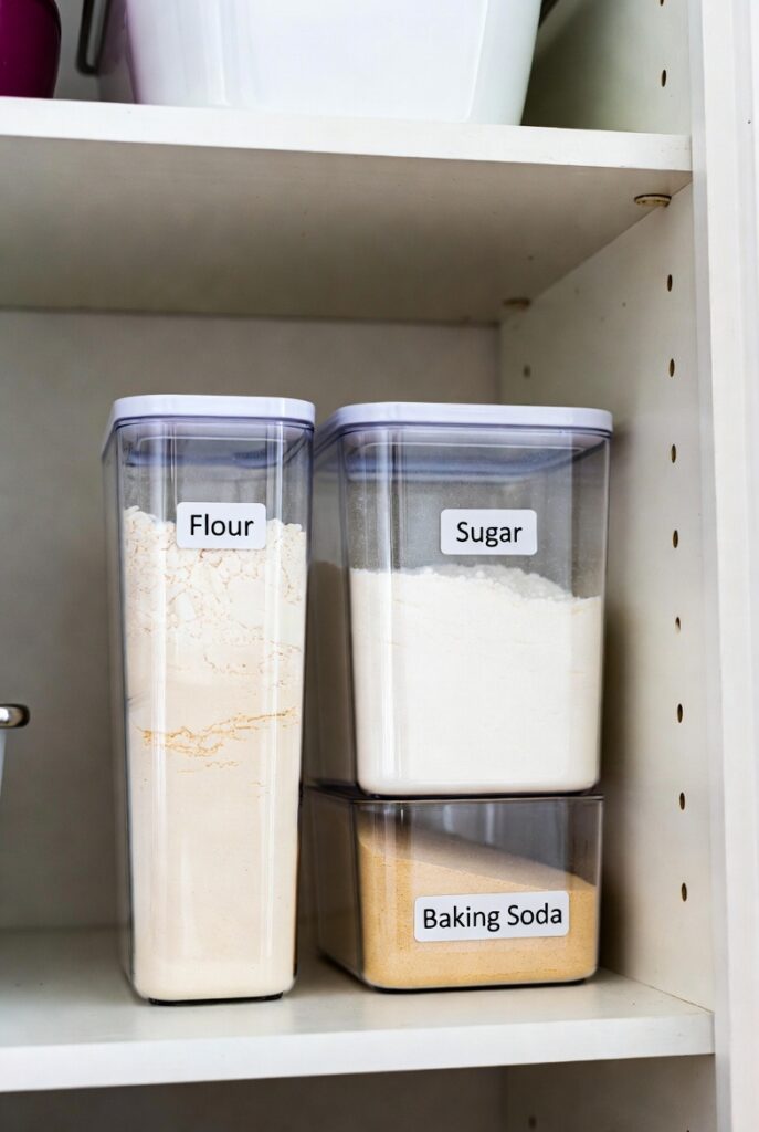 Store Baking Supplies Together in One Container
