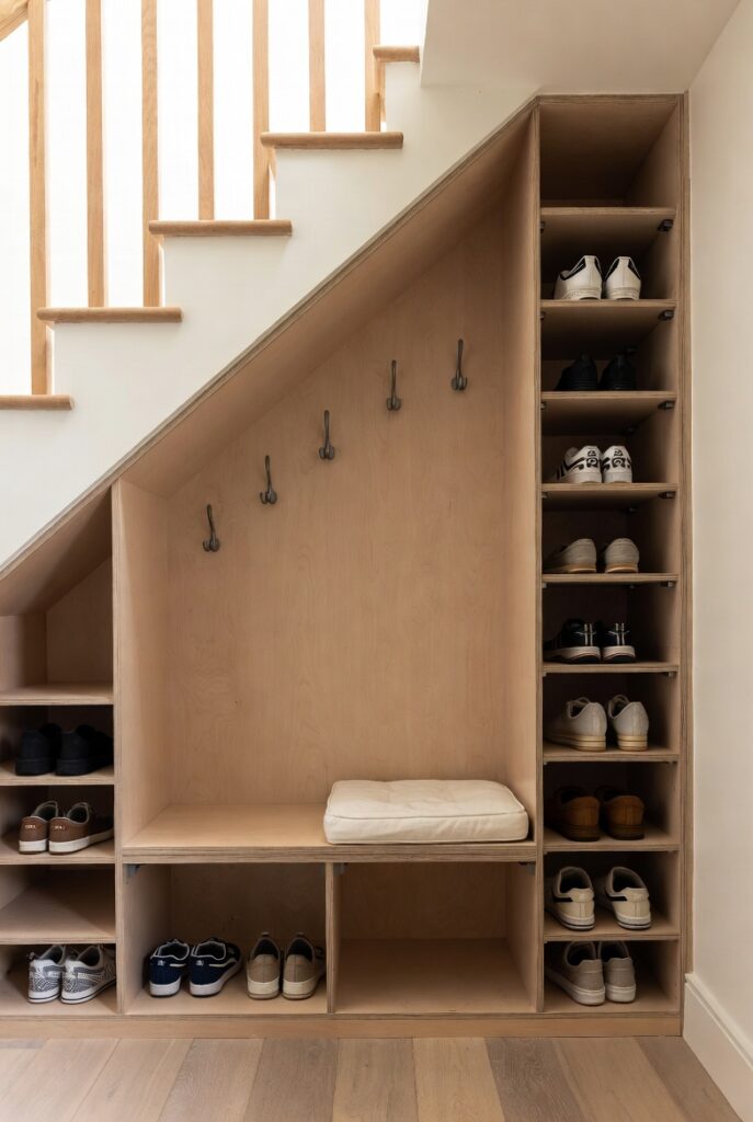 Make the Awkward Space Under the Stairs Work for You