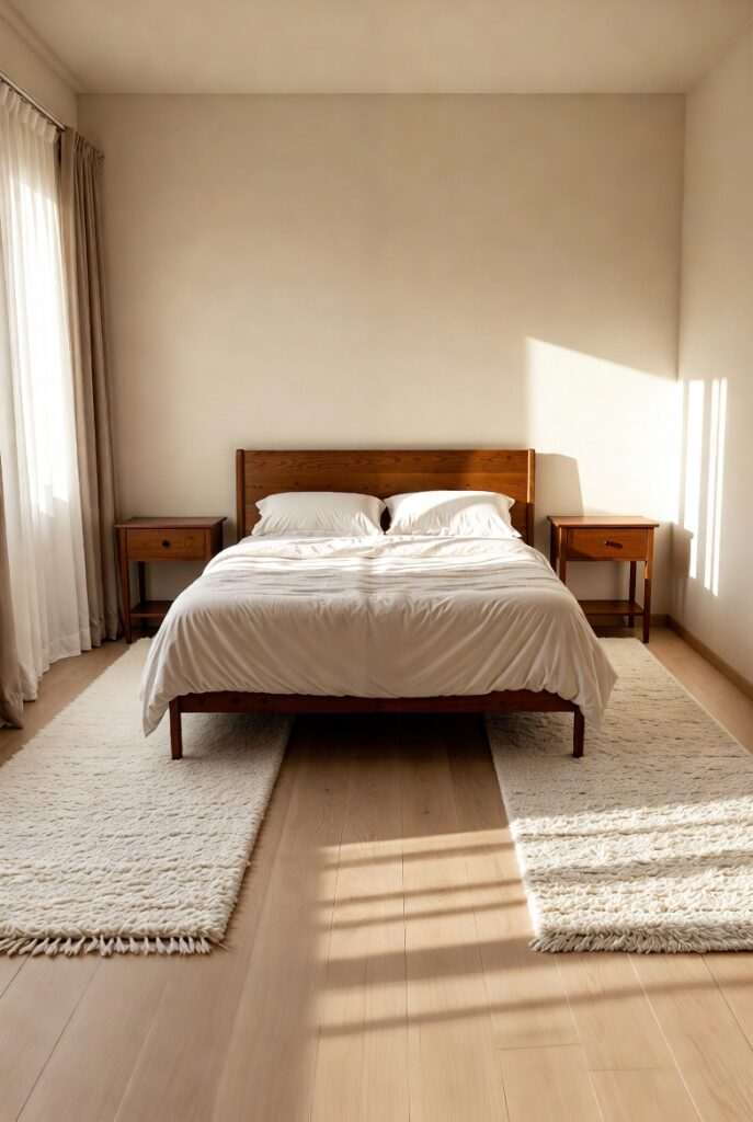 Two Matching Runners + Nightstands for Small Bedrooms