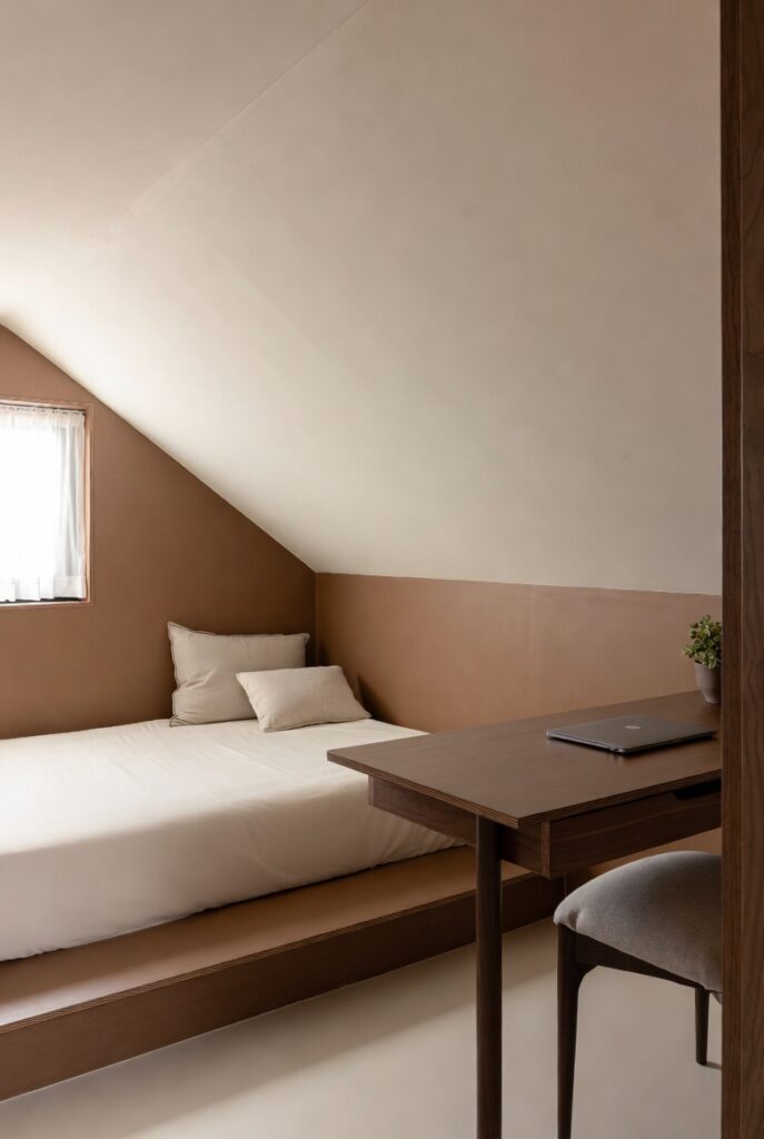 Match the Desk and Bed Base for a Calmer Look