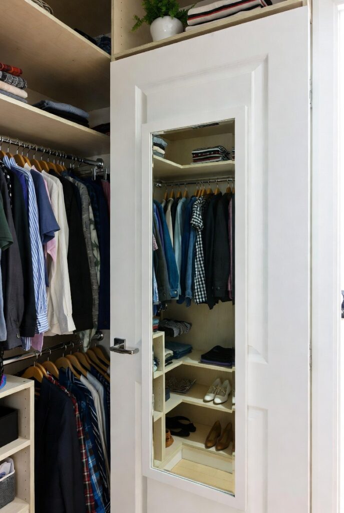 Mount a Full-Length Mirror on the Door
