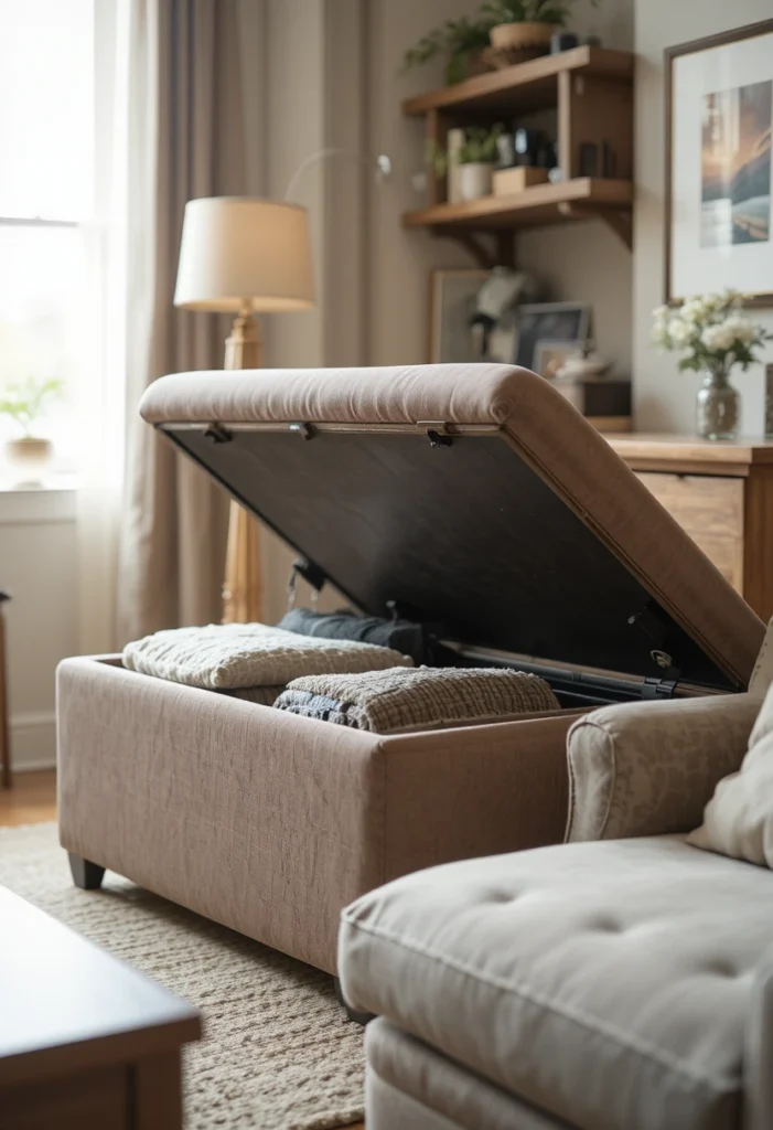 Use Ottomans With Hidden Storage