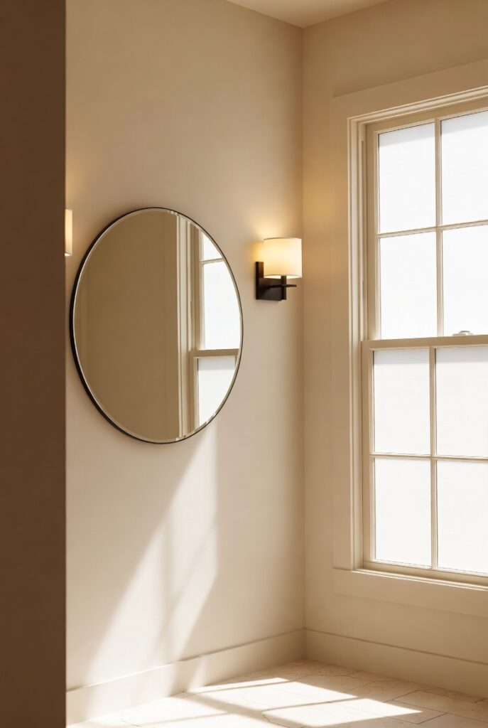 Add a Mirror or Light Source to Open Up the Room