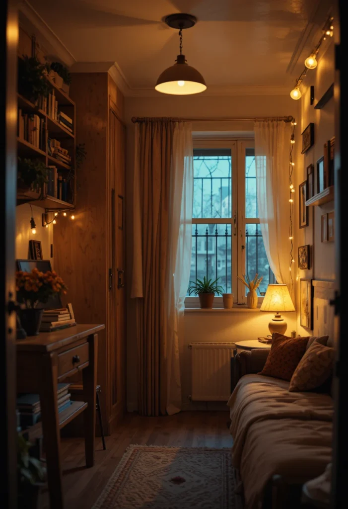 Layer Warm, Low Lighting Instead of One Overhead Light