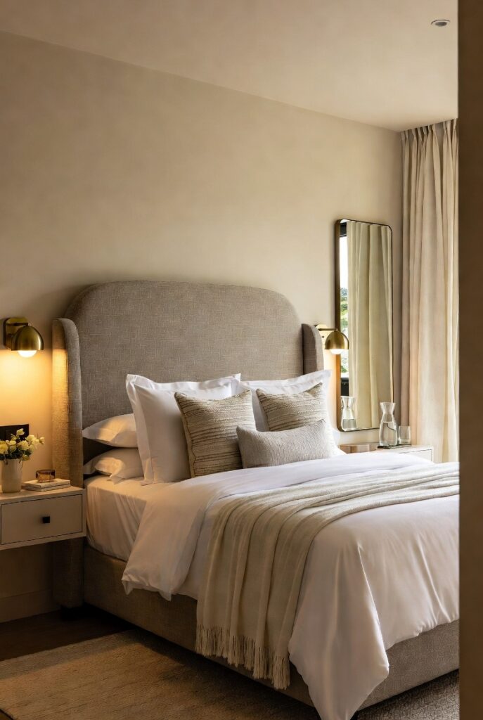 Tiny guest room ideas with daybeds, statement headboards, and boutique hotel-inspired styling