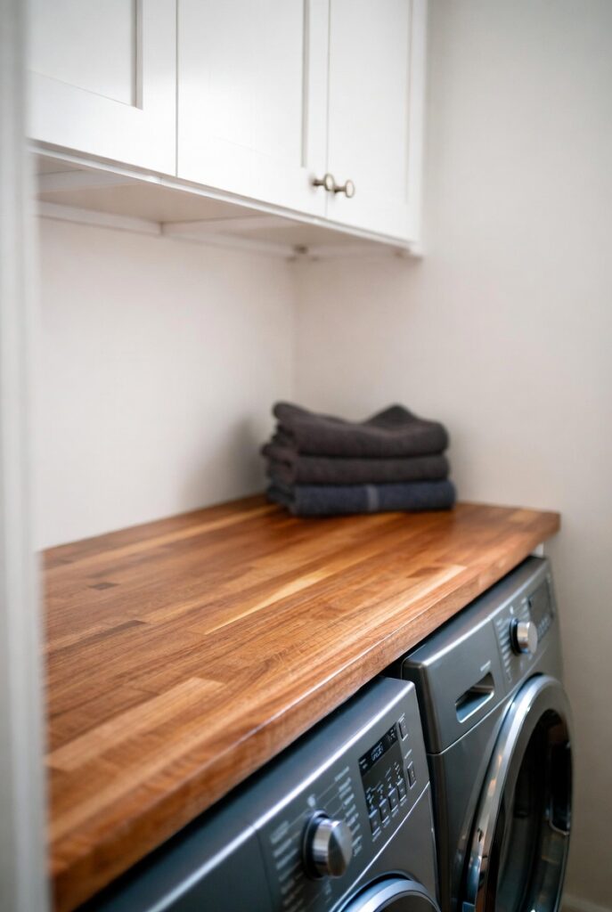 Add a Countertop Over the Machines