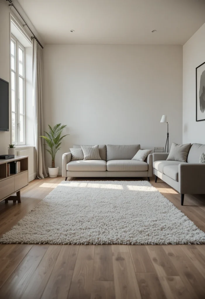 Use a Rug to Draw Invisible Walls