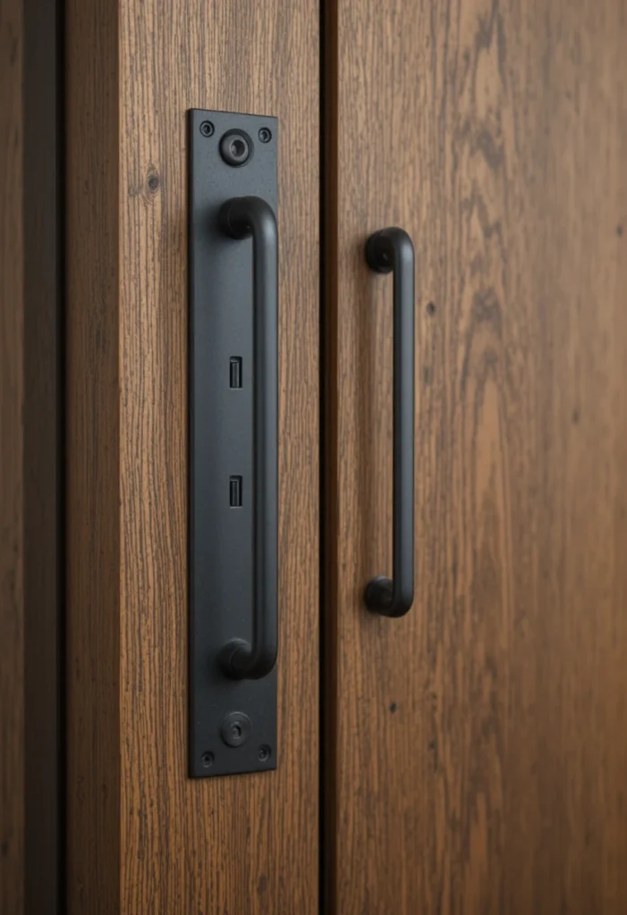 Add Black or Matte Metal Hardware for Contrast