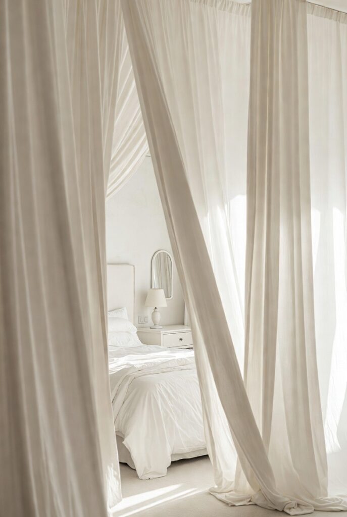 The All-White Cocoon Bedroom