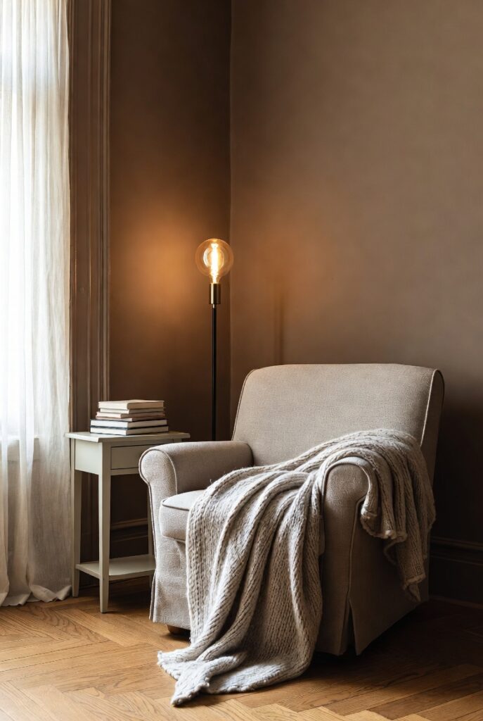 A Cozy Reading Nook, Even in a Postage-Stamp Corner