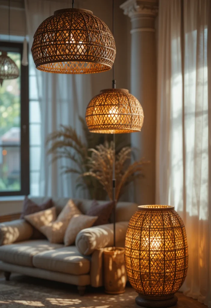 Choose Warm, Woven Lighting