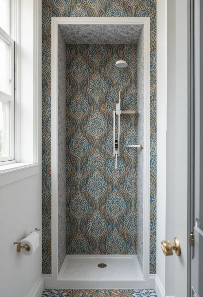 Layer in a Bold Peel-and-Stick Wallpaper Accent