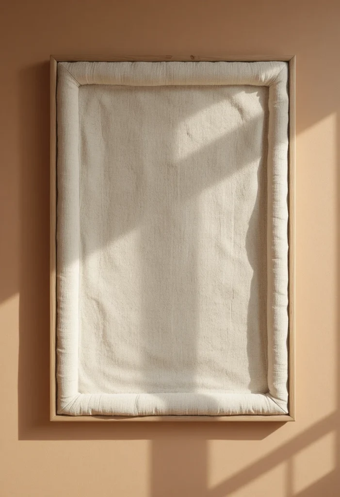 Fabric-Wrapped Frame Art