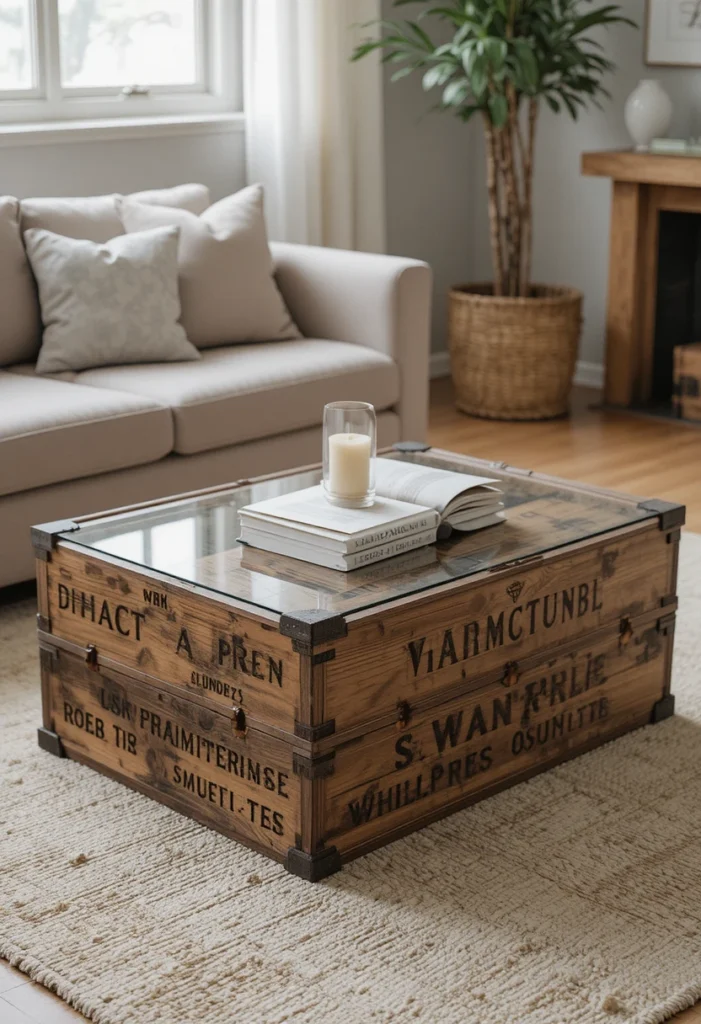 Build a Coffee Table From Wine Crates