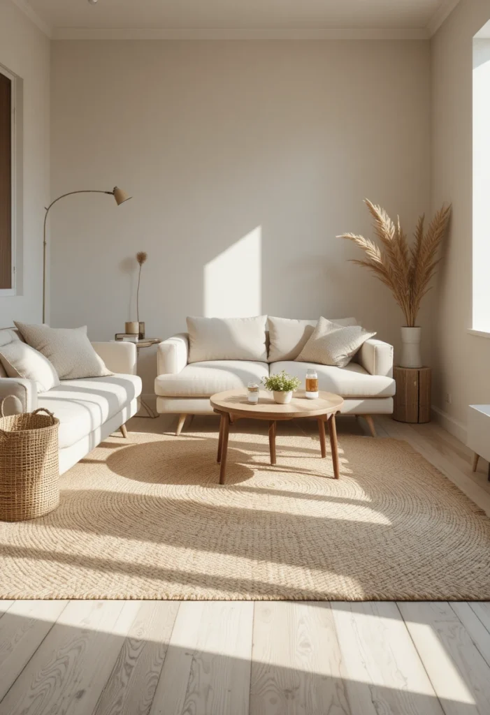 Ground the Room With a Natural-Fiber Rug