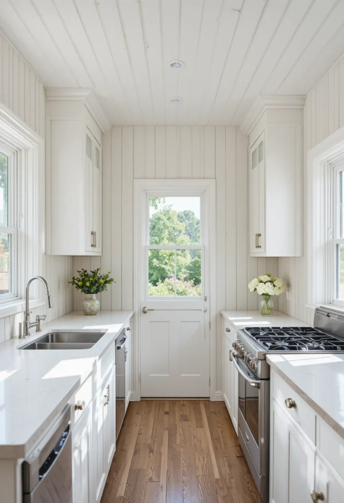 Use Vertical Stripes or Shiplap to Add Height