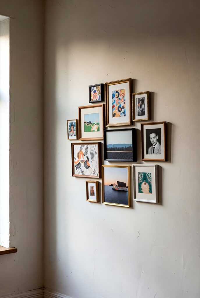 A Petite Gallery Wall Tucked Into the Corner