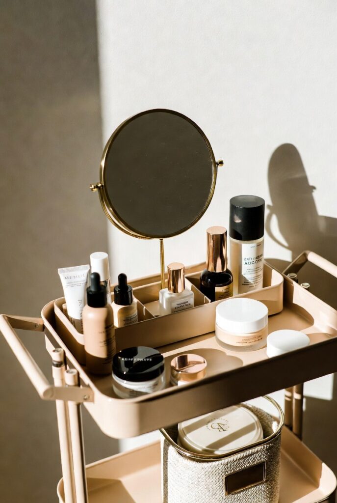 The Rolling Vanity Cart