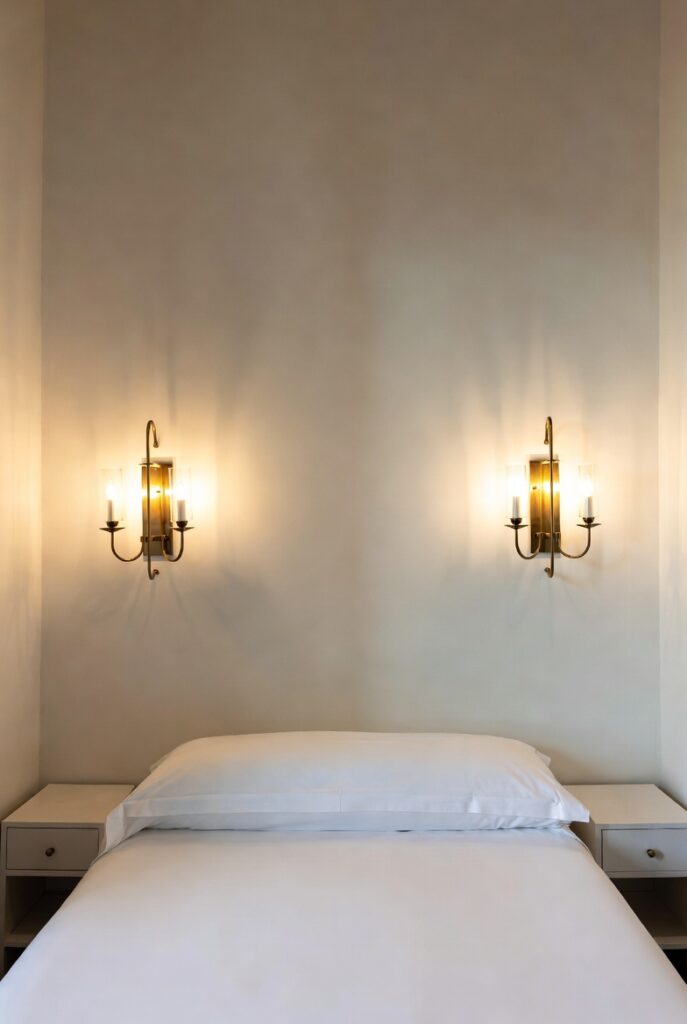  Install Wall Sconces Instead of Table Lamps