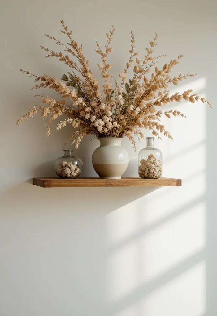 Style With Dried or Faux Florals in Vintage Vessels