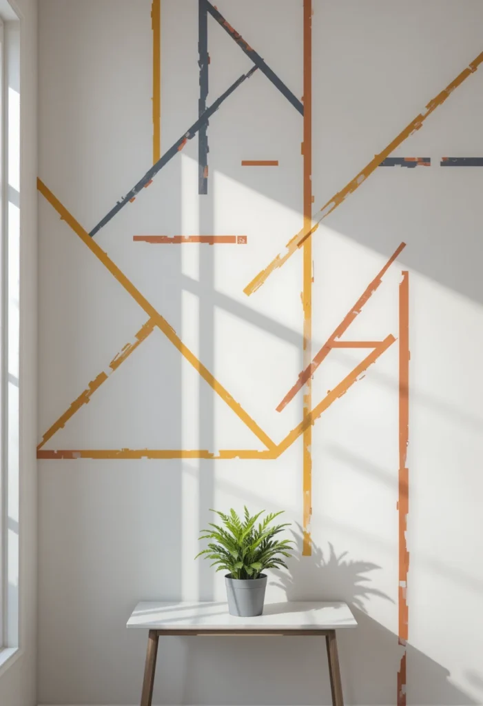 Painter's Tape Geometric Art