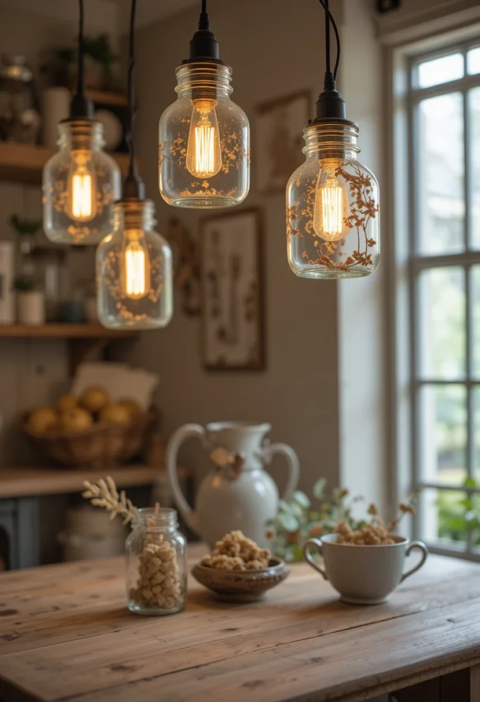 Repurpose Mason Jars for Storage and Light