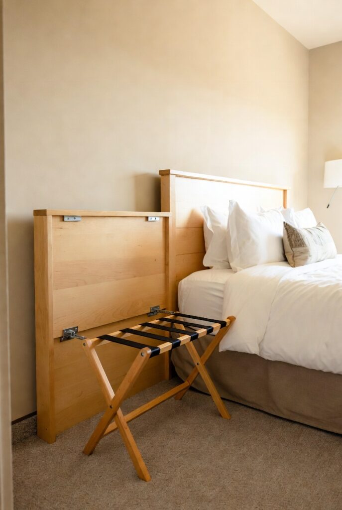 Bring in a Fold-Away Luggage Rack