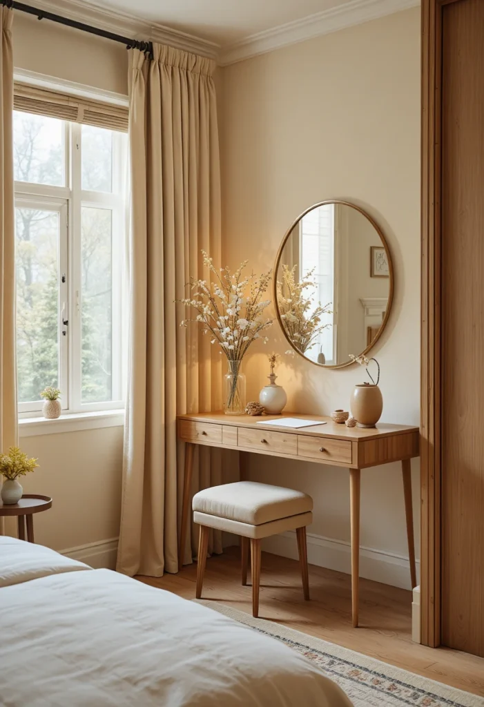 Create a Corner Reading or Vanity Nook