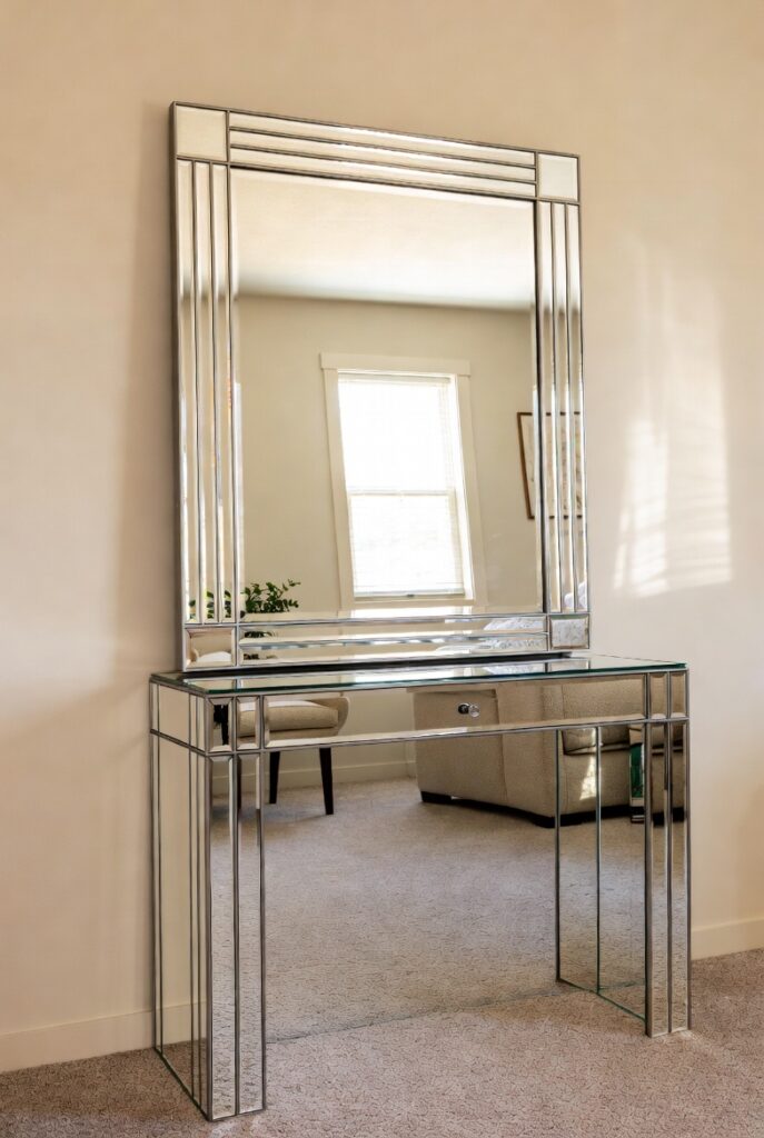 Mirrored or Reflective Furniture