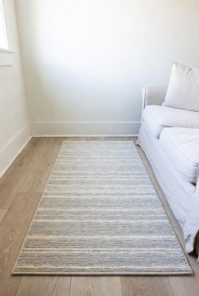 Washable Rug + Slipcovered Sofa for Busy Small Households