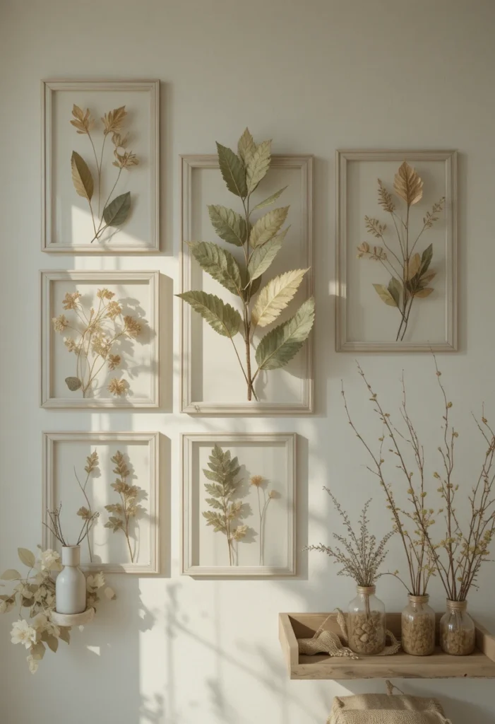 Pressed Botanicals in Simple Frames