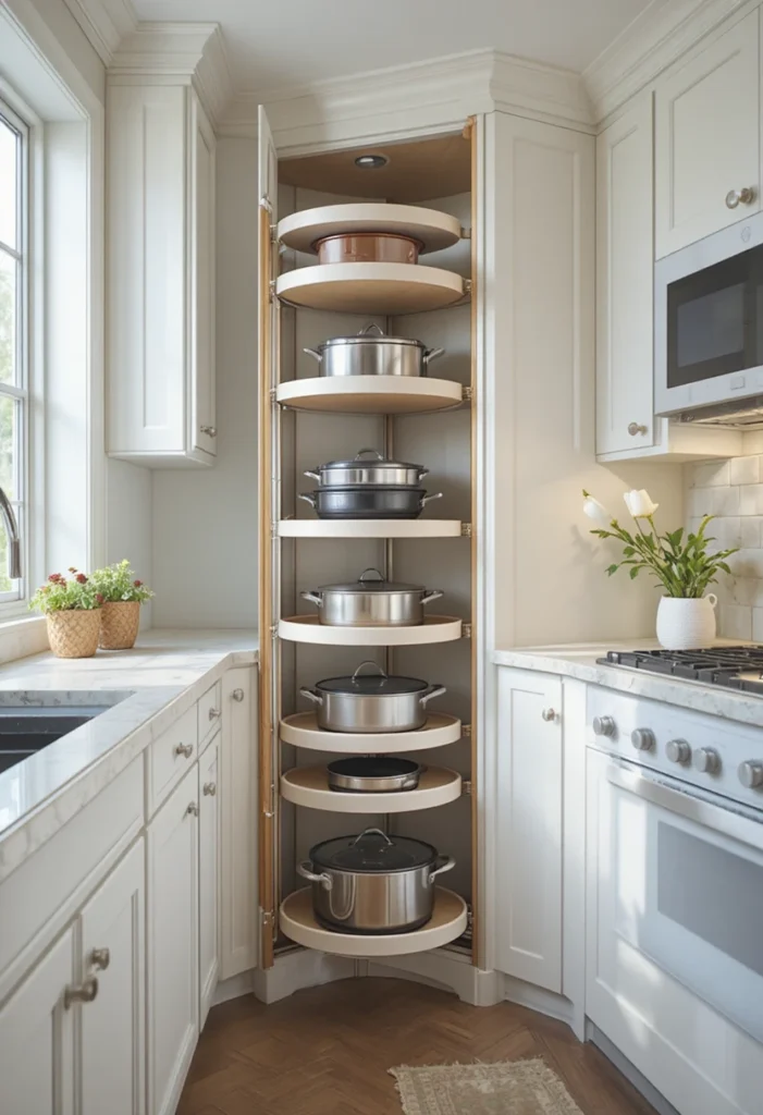 Maximize Corner Space With Pull-Out Storage