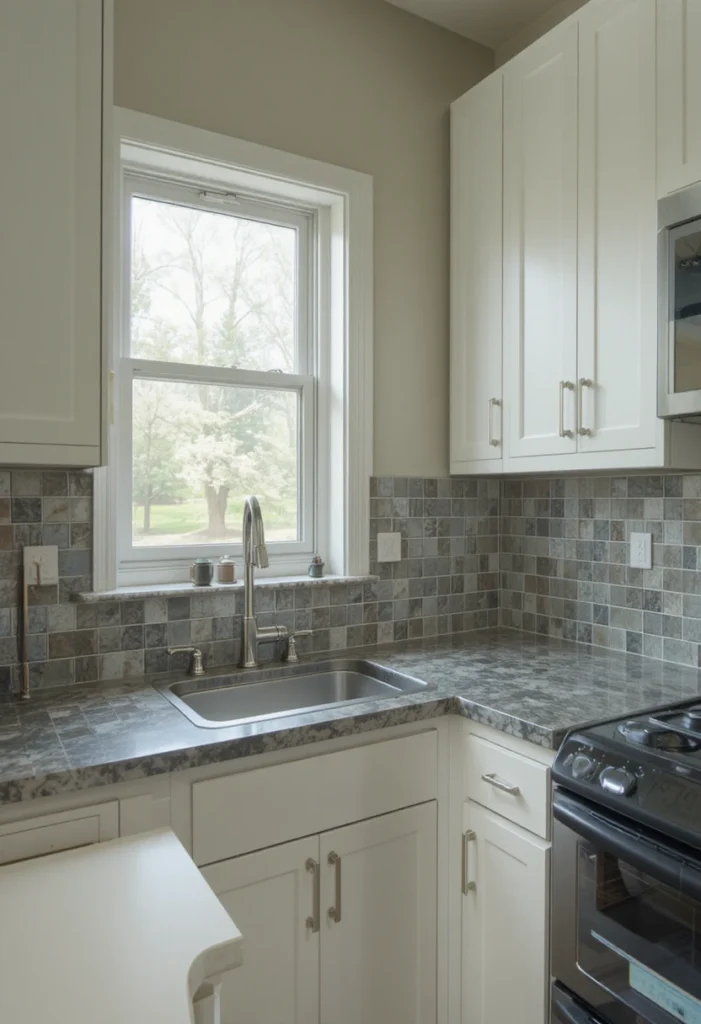 Update the Kitchen with Removable Backsplash and Contact Paper