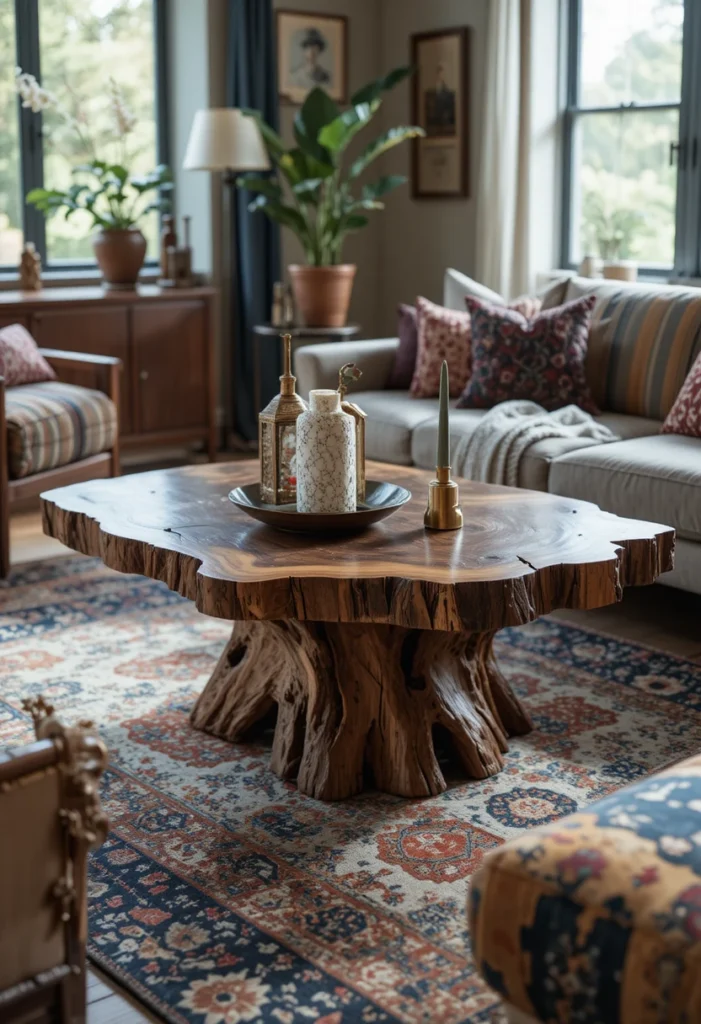 Use a Statement Coffee Table as Your Anchor