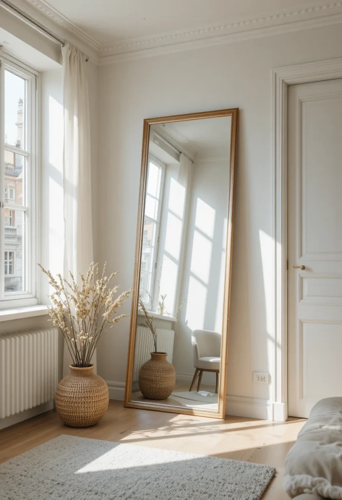 Add a Large Mirror to Instantly Expand the Room