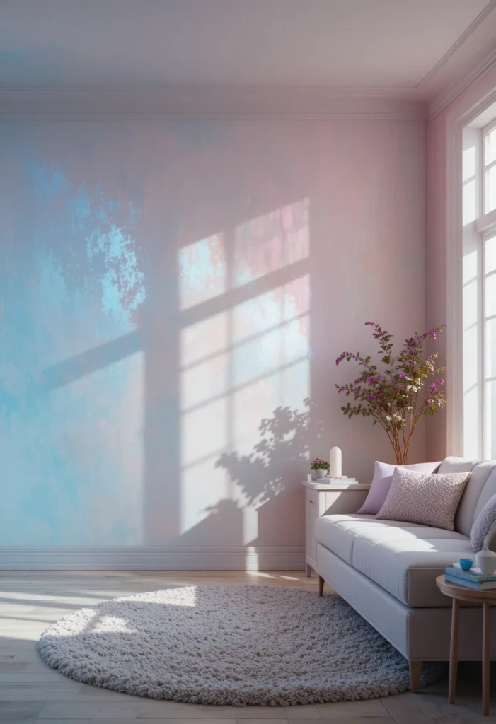 A Pearlescent Paint Accent Wall