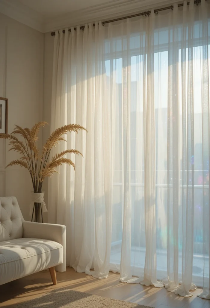 Iridescent or Sheer Opal Curtains